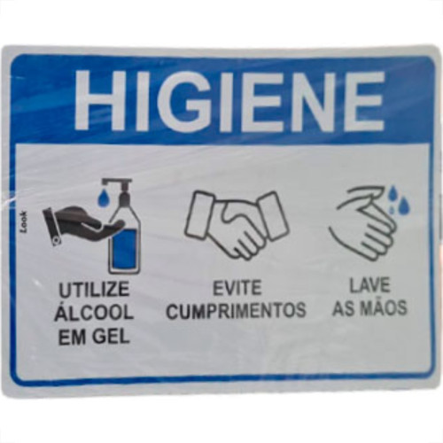 Look Placa Sinalizacao 20X30 Evite Cumprimen