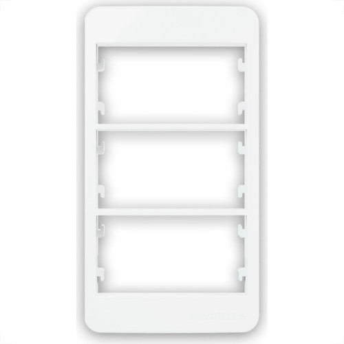 Margirius Placa P/Condulete 3P C/Sup Sleek Br