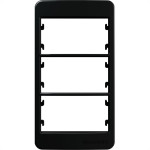 Margirius Placa P/Condulete 3P C/Sup Sleek Eb