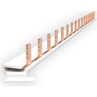 Enerbras Barramento  Pente Din 2P/12 - Kit C/5 Un