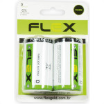 Flex Pilha  Tipo D Zinco-Carbono C/2