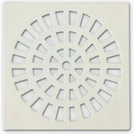Grap Grelha Plast.Quadr.Branca 150  - Kit C/6 Un