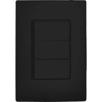 Radial Conj  Ouro Black 3 interruptores Simples