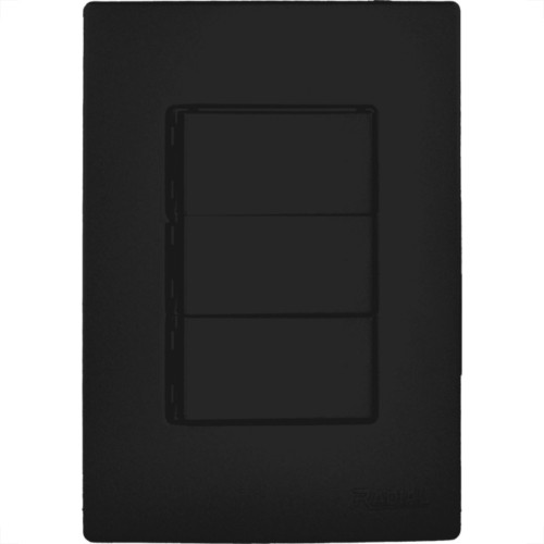 Radial Conj  Ouro Black 3 interruptores Simples