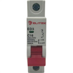 Elitek Disjuntor Ed31.1P 16A Curva C 3Ka