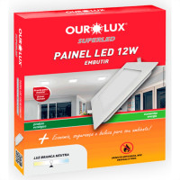 Ourolux Lum.Led Emb Qdr Ouro 12W 6,4K-3209