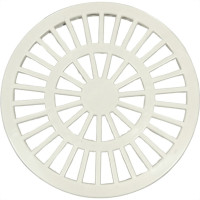 Luconi Grelha Plast.Redonda Bco 150  - Kit C/10 Pc
