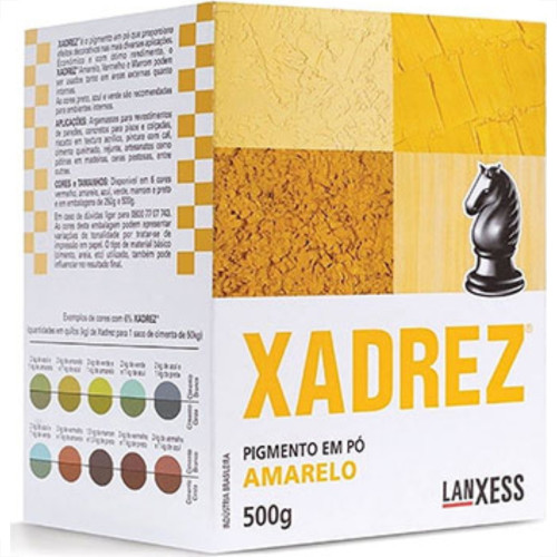 Xadrez Po  Amarelo 500 Grs