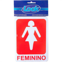 Look Placa Sinalizacao 15X20 Sanit.Feminino