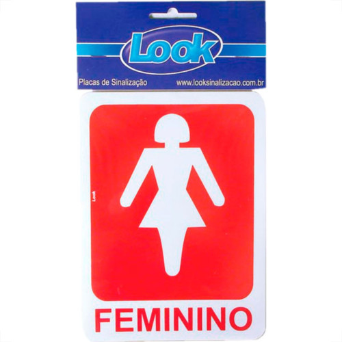 Look Placa Sinalizacao 15X20 Sanit.Feminino