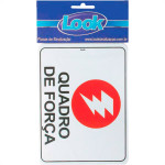 Look Placa Sinalizacao 15X20 Quadro De Forca