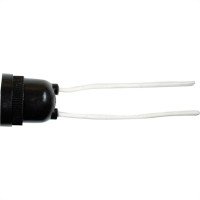 Radial Soquete C/Rabicho Preto - Kit C/10 Pc