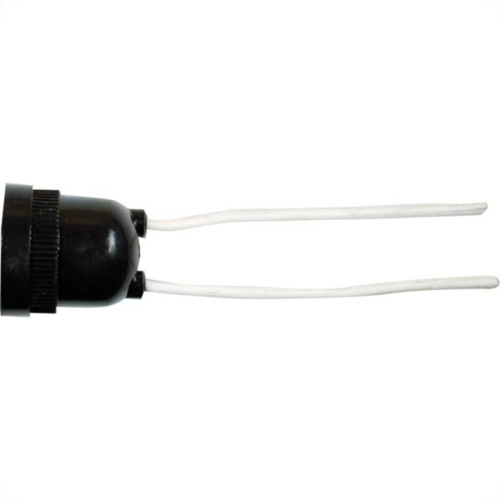 Radial Soquete C/Rabicho Preto - Kit C/10 Pc