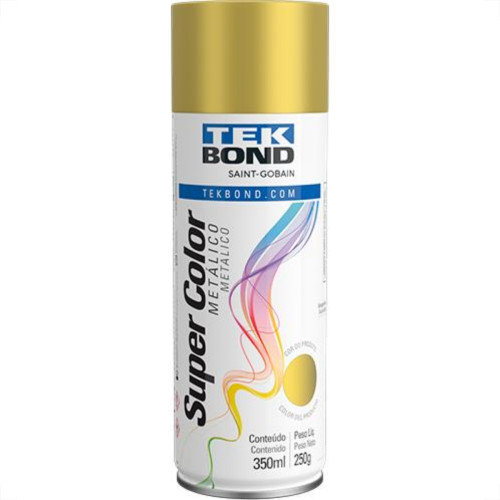 Tek Spray  Metalico Dourado 350Ml