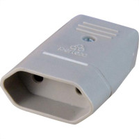 Perlex Pino Femea 2P  10A Cinza 1042 - Kit C/10 Pc