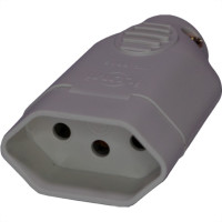 Ilumi Pino Femea 2P+T  20A Cza.1422 - Kit C/10 Pc