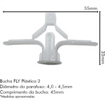 Sforplast Bucha P/Gesso 2 04-16Mm C/250 Fly