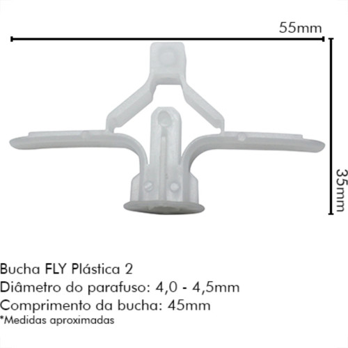 Sforplast Bucha P/Gesso 2 04-16Mm C/250 Fly