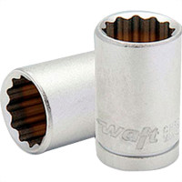 Brasfort (Waft) Soquete Estriado Waft Cromo Vanadio Curto 1/2 X 11