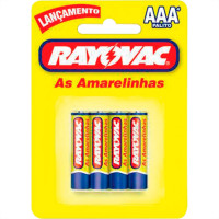 Rayovac Pilha  Amarela Palito C/4