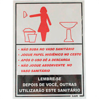 Look Placa Sinalizacao 15X20 San.Educativo F