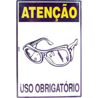 Look Placa Sinalizacao 20X30 Epi Oculos Seg