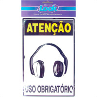 Look Placa Sinalizacao 20X30 Epi Abaf.Ruido