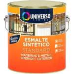 Universo Tinta Esmalte Sintetico 1/16 = (225Ml) Preto Fosc