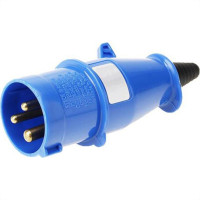 Steck Plug  2P+T 16A Azul 3076