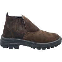 Cartom Botina Seguranca Cartela R60 Elastico Marrom 41