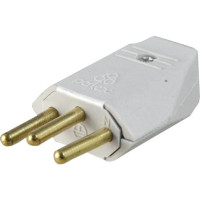 Perlex Pino Macho 2P+T  10A Cza 1043 - Kit C/10 Pc
