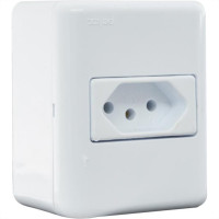 Perlex Sistema X  Br C/P 1Tomada  10A 3211