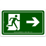 Look Placa Sinal.15X25 Lum.Saida A Dir