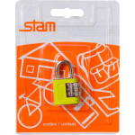 Stam Cadeado C/Segredo  25Mm Cart.Amar
