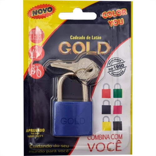 Gold Cadeado  Color 20 Azul