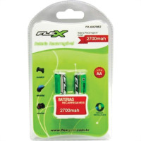 Flex Pilha  Recarreg.Aa C/2