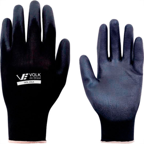 Volk Luva Malha Multitato  Pto 07=P - Kit C/12 Pr