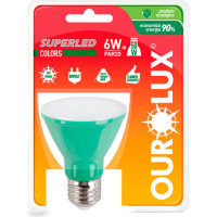 Ourolux Lamp Led Par-20 06W Verde