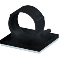Sforplast Eletrica Clip Adesivo Sfor 13Mm Preto C/4