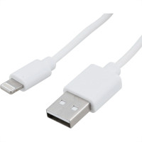 Dual Cabo Usb X Iphone Branco  2Mt