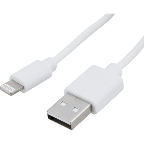 Dual Cabo Usb X Iphone Branco  2Mt