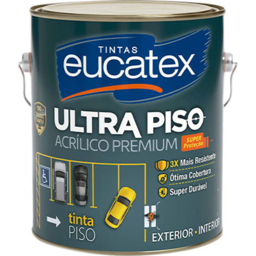Eucatex Tinta  Piso 3,6Lt Cinza