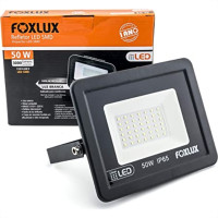 Foxlux Refletor Led 50W 6500K Preto