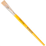 Compel Pincel Chato Cerda Branca 14 - Kit C/6 Pc