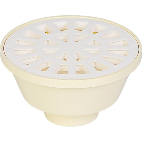Ralo Sifonado Krona Redondo Branco 10Cm