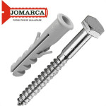 Parafuso Com Bucha 12 Cabeca Sextavada Pacote Com 50 Pecas (5/16X70)