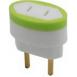 Pino Adaptador Daneva 2 Polos 10A. Chato Para Redondo - 1549 - Kit C/12 Pecas