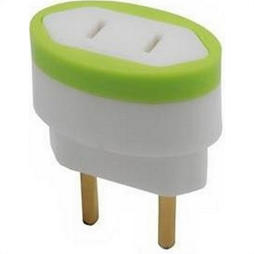 Pino Adaptador Daneva 2 Polos 10A. Chato Para Redondo - 1549 - Kit C/12 Pecas