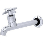 Torneira Pia Parede Metal Bognar 1158 - C-23 Light - 3/4'' E 1/2''