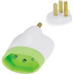 Pino Adaptador Daneva 2 Polos+Terra 10A. Redondo Para Chato 1633 - Kit C/12 Pecas